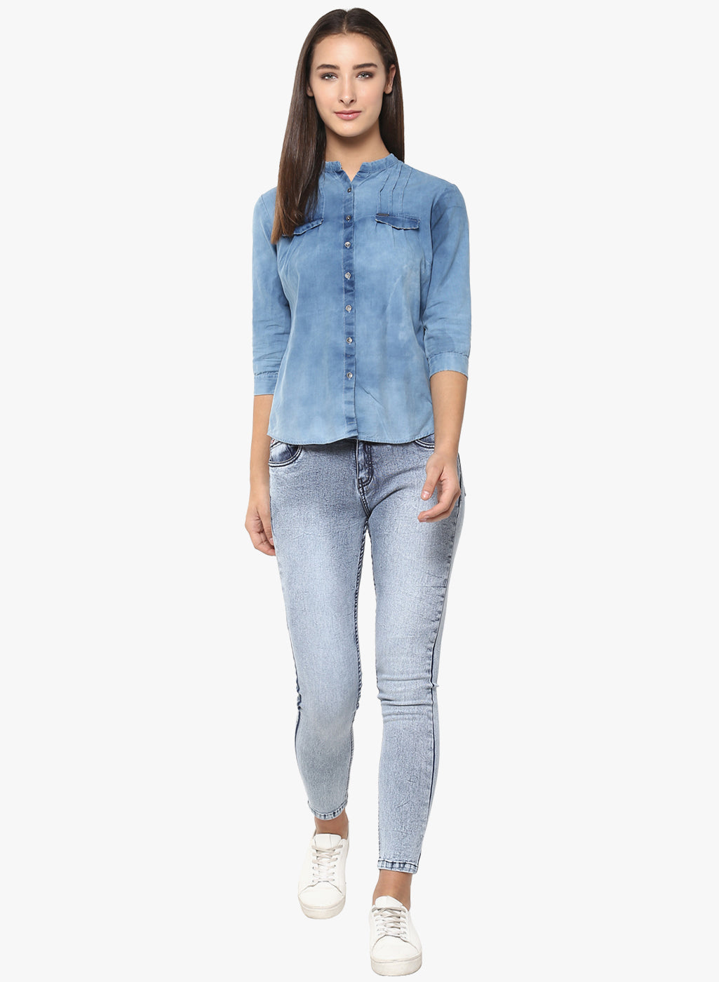 Grey Extra Heavy-Wash Denim-Women Jeans-Crimsoune Club