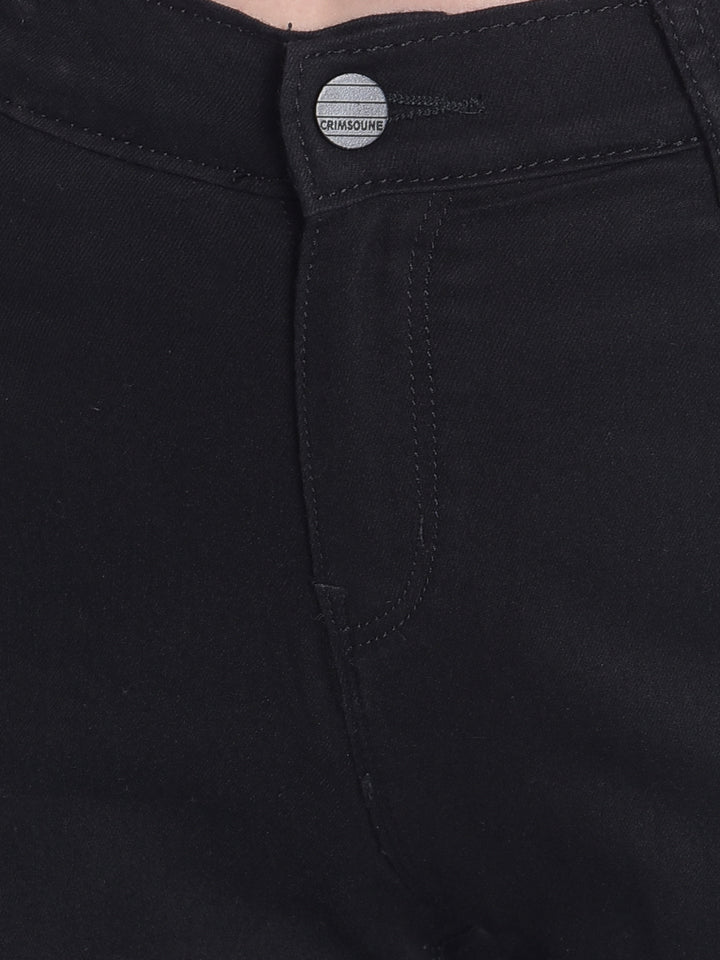 Black Pleated Joggers-Women Joggers-Crimsoune Club