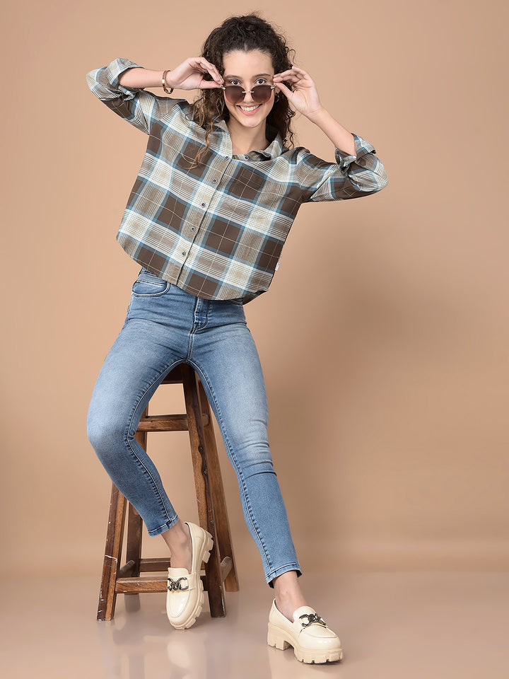 Blue Skinny High-Waist Jeans-Women Jeans-Crimsoune Club