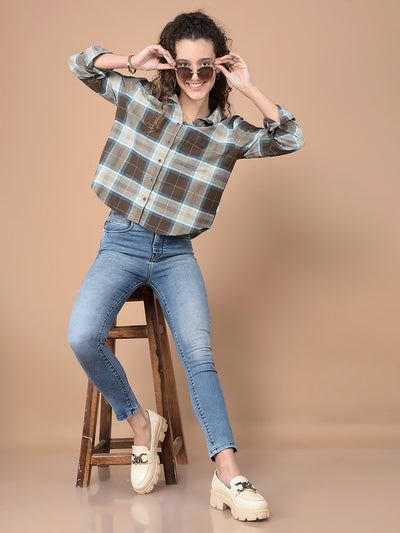 Blue Skinny High-Waist Jeans-Women Jeans-Crimsoune Club