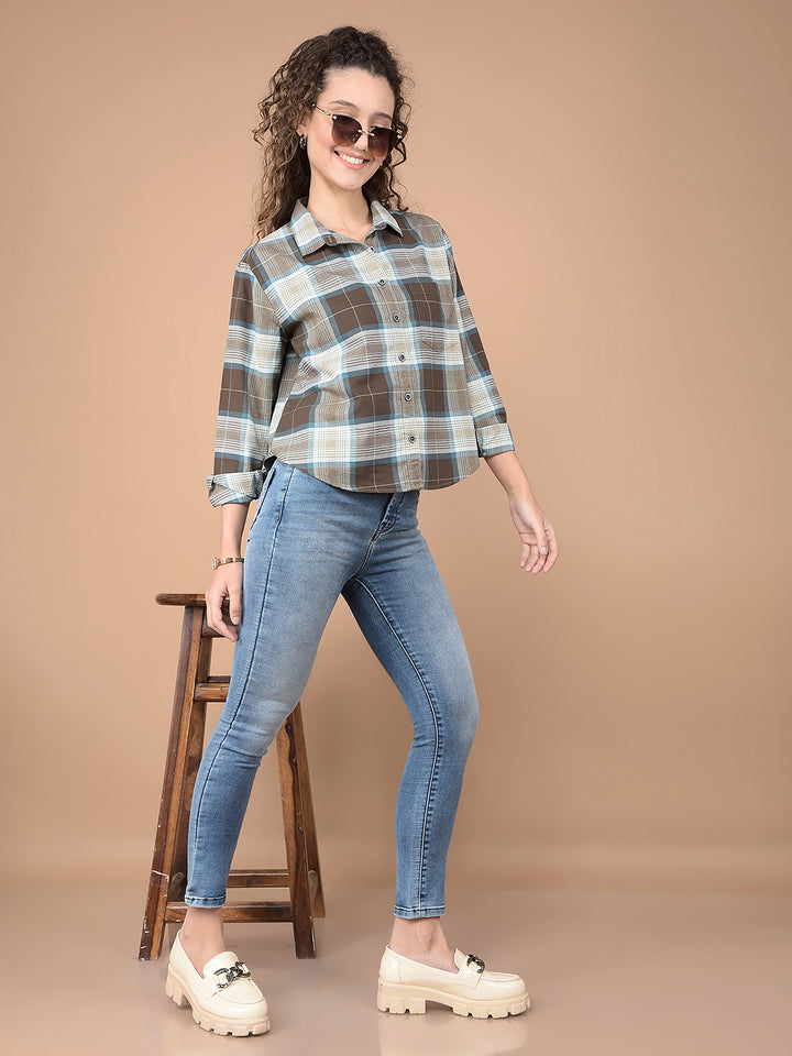 Blue Skinny High-Waist Jeans-Women Jeans-Crimsoune Club