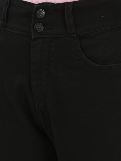 Shaping Black High-Waist Skinny Jeans-Women Jeans-Crimsoune Club