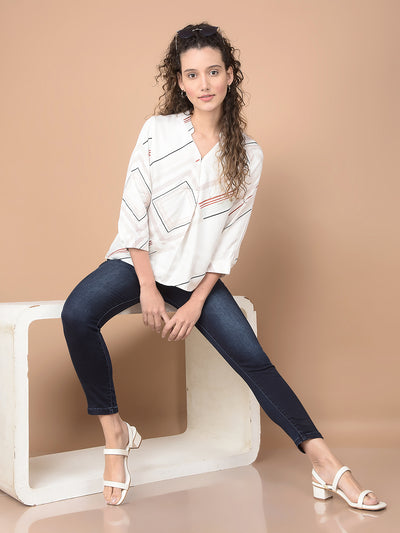 Skinny High Waist Navy Blue Jeans-Women Jeans-Crimsoune Club