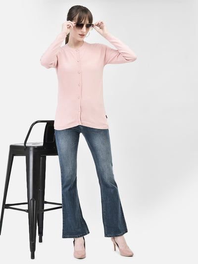 Blue Bootcut Jeans-Women Jeans-Crimsoune Club