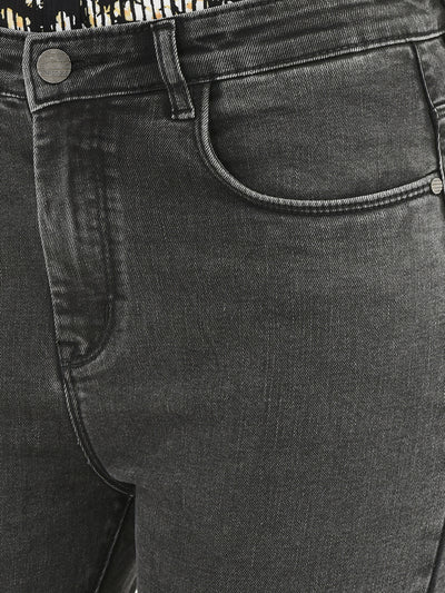 Grey Straight Jeans-Women Jeans-Crimsoune Club