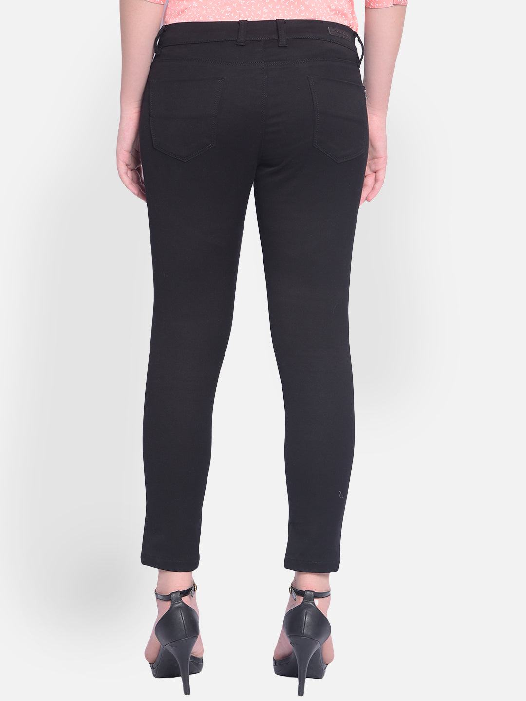 Black Skinny Jeans-Women Jeans-Crimsoune Club