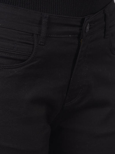 Black Bootcut Jeans-Women Jeans-Crimsoune Club