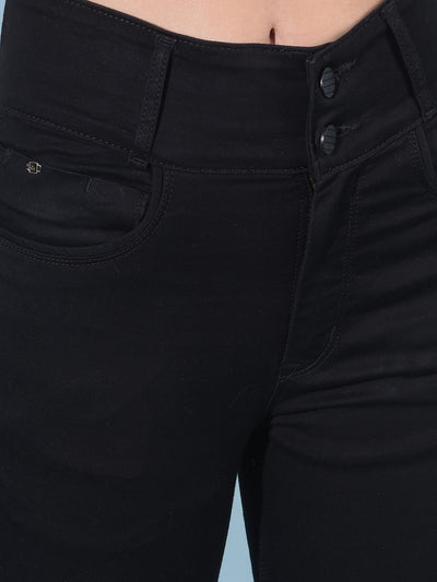 Black Skinny High Waist Jeans-Women Jeans-Crimsoune Club