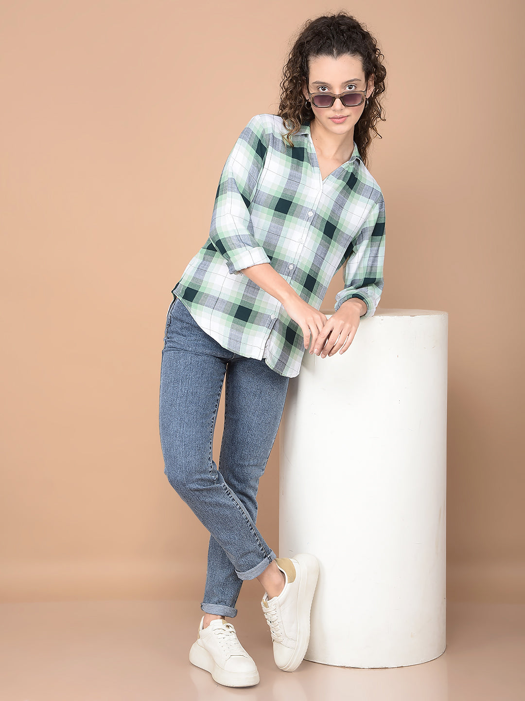 Blue Straight Jeans-Women Jeans-Crimsoune Club