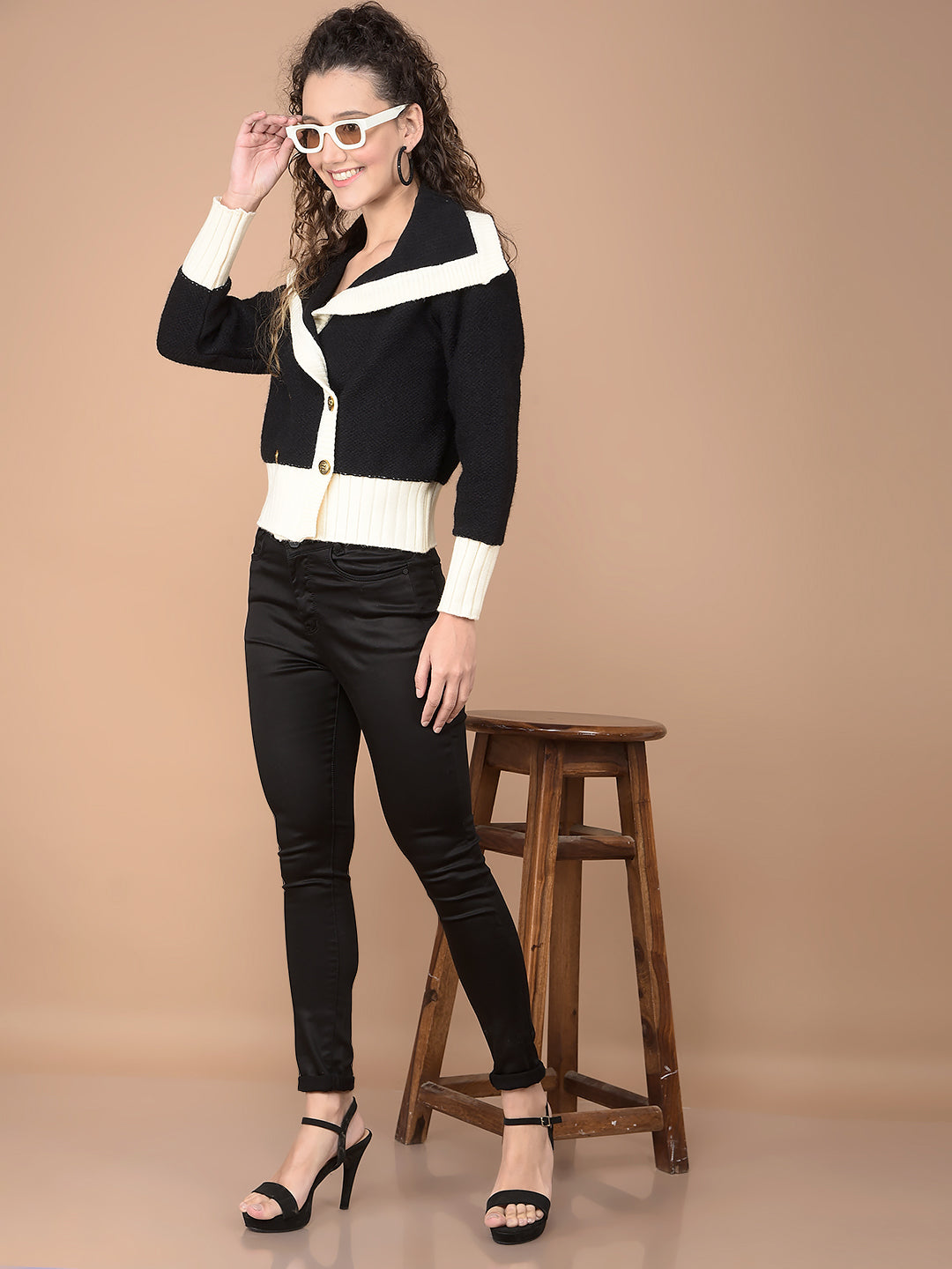 Black Skinny High-Waist Jeans-Women Jeans-Crimsoune Club