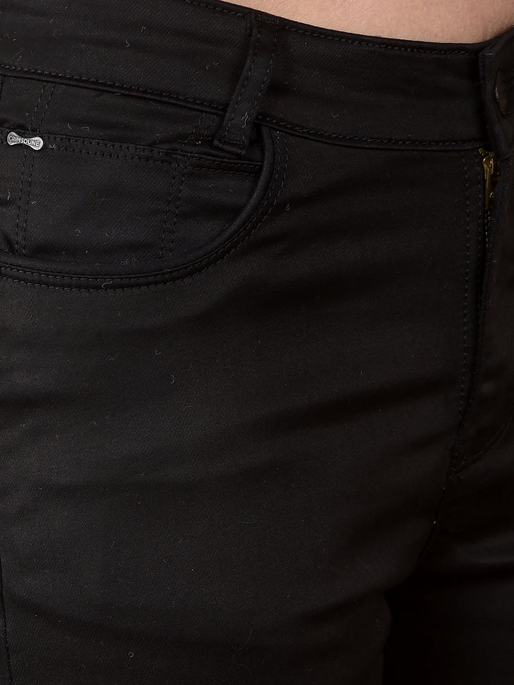 Black Skinny High-Waist Jeans-Women Jeans-Crimsoune Club