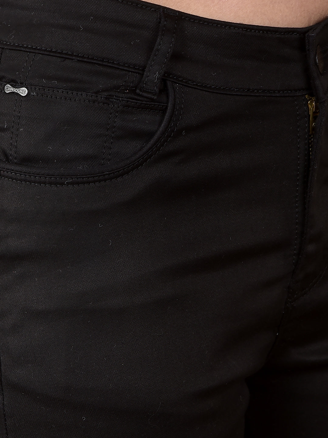 Black Skinny High-Waist Jeans-Women Jeans-Crimsoune Club