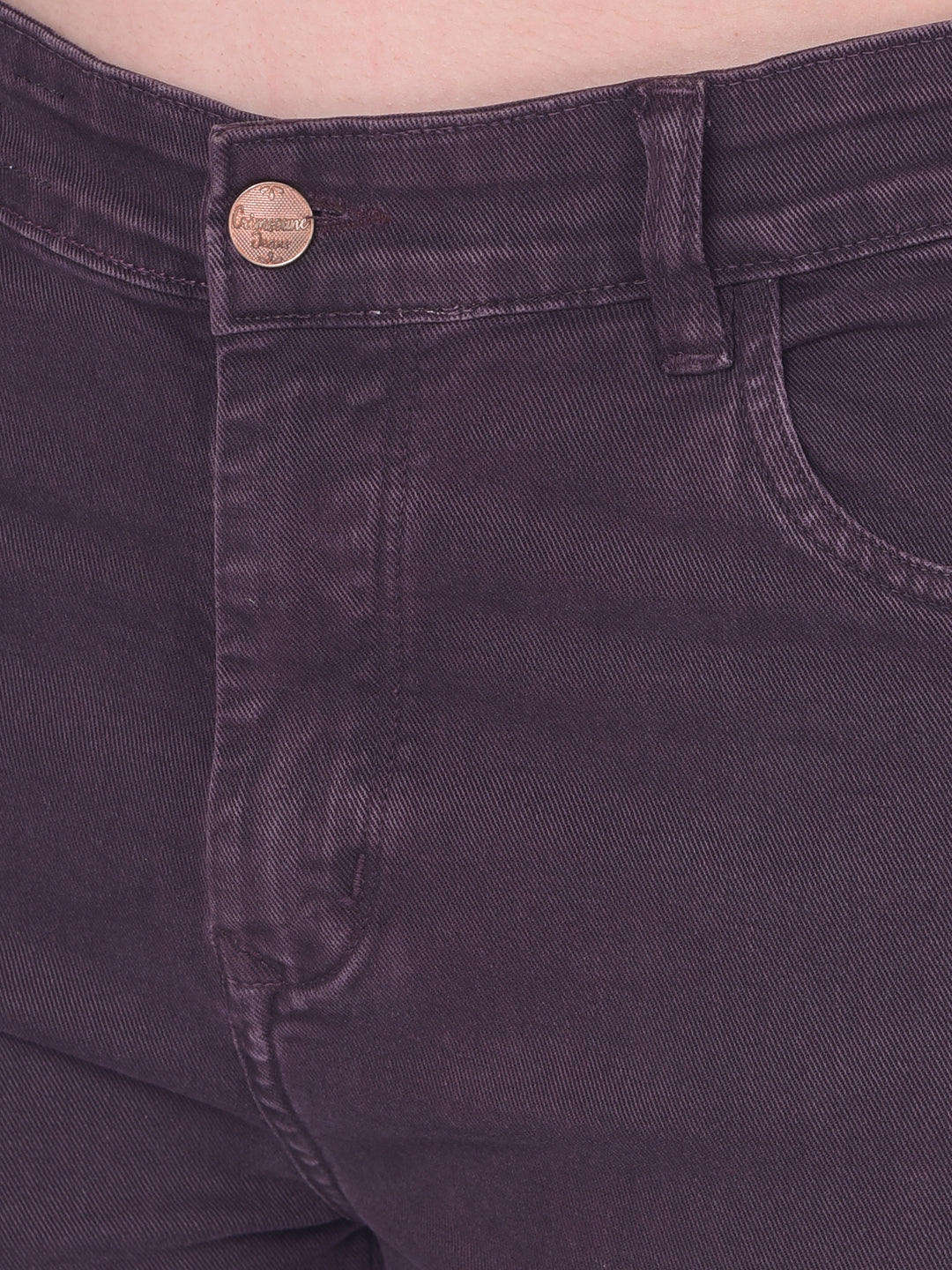 Purple Cargo Jeans-Women Jeans-Crimsoune Club