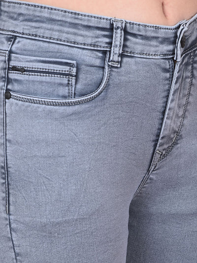 Blue Skinny High-Waist Jeans-Women Jeans-Crimsoune Club