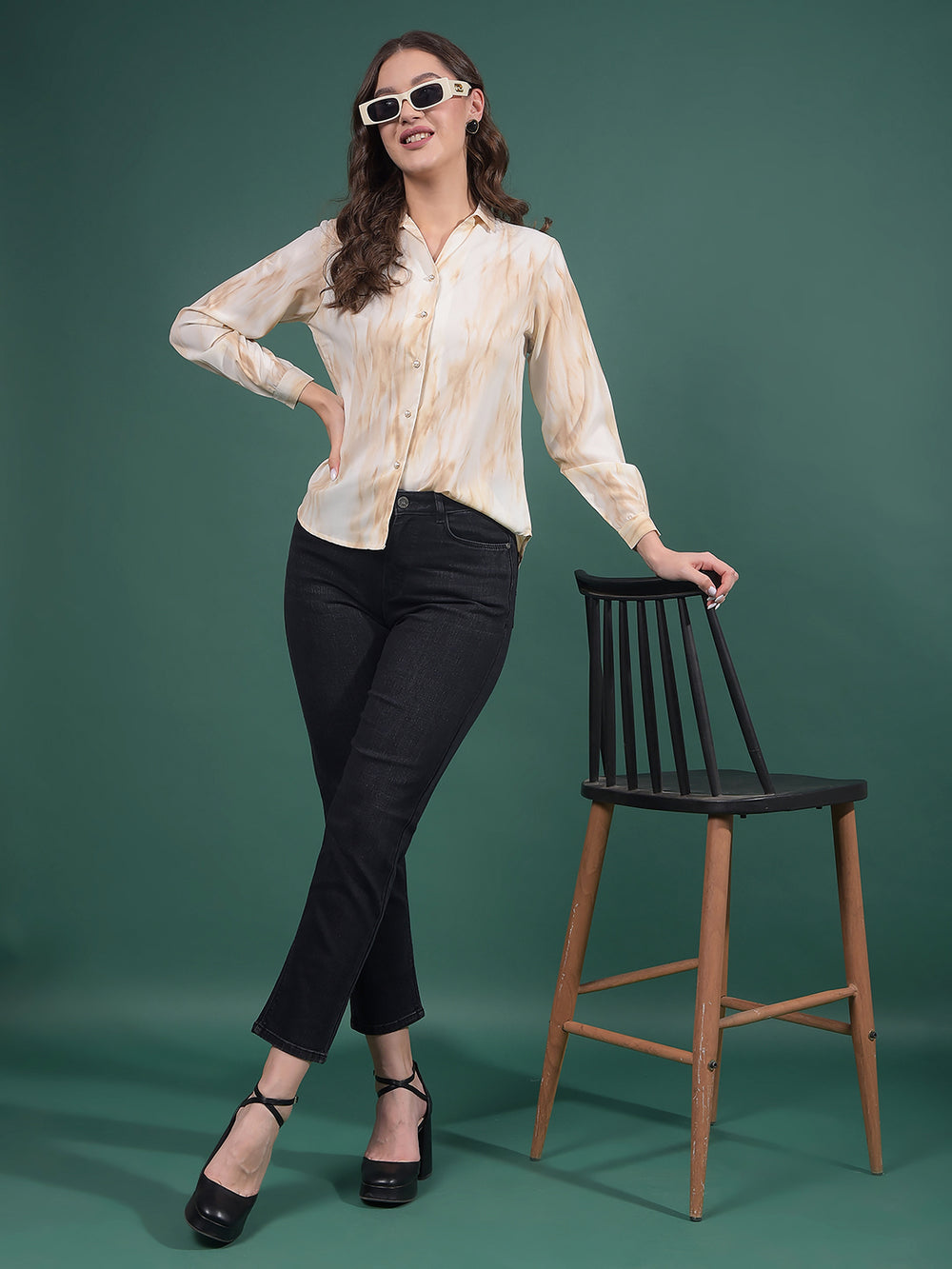 Black Straight Jeans-Women Jeans-Crimsoune Club