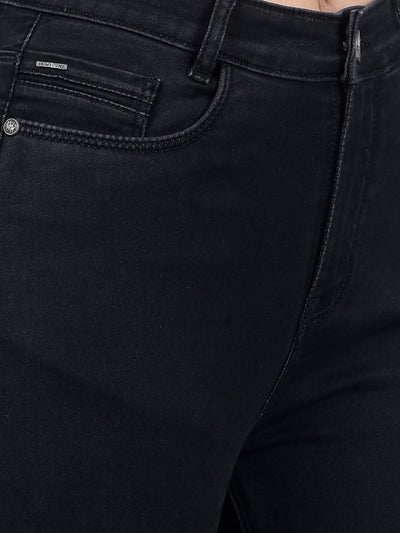 Black Skinny High-Waist Jeans-Women Jeans-Crimsoune Club