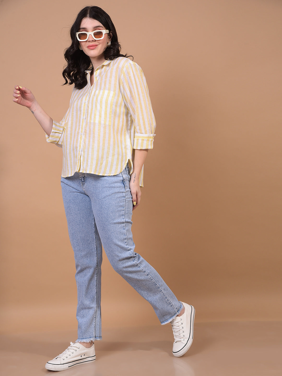 Women's Blue Straight Jeans-Women Jeans-Crimsoune Club