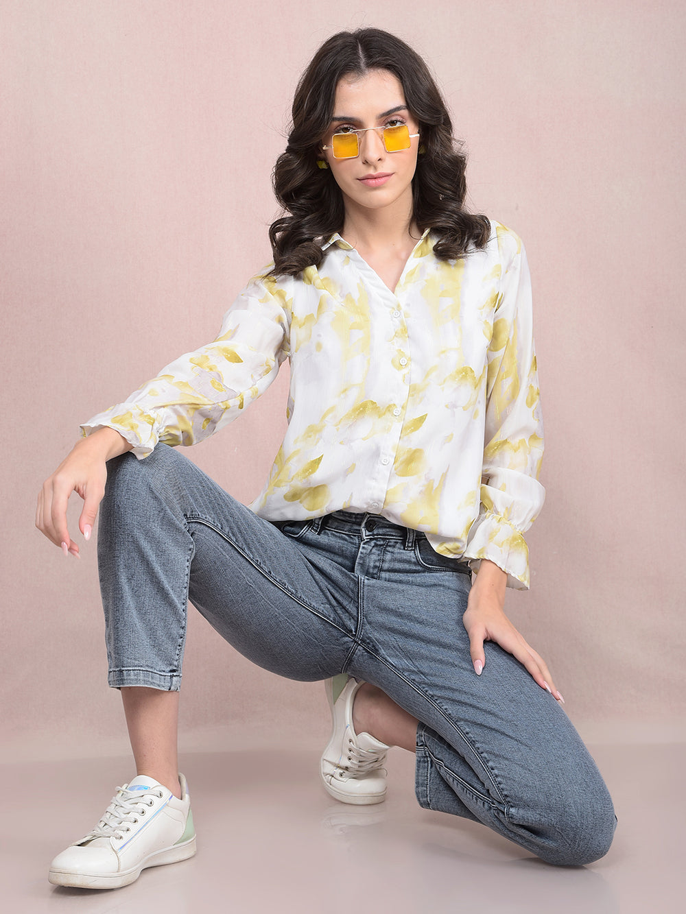 Grey Straight Jeans-Women Jeans-Crimsoune Club