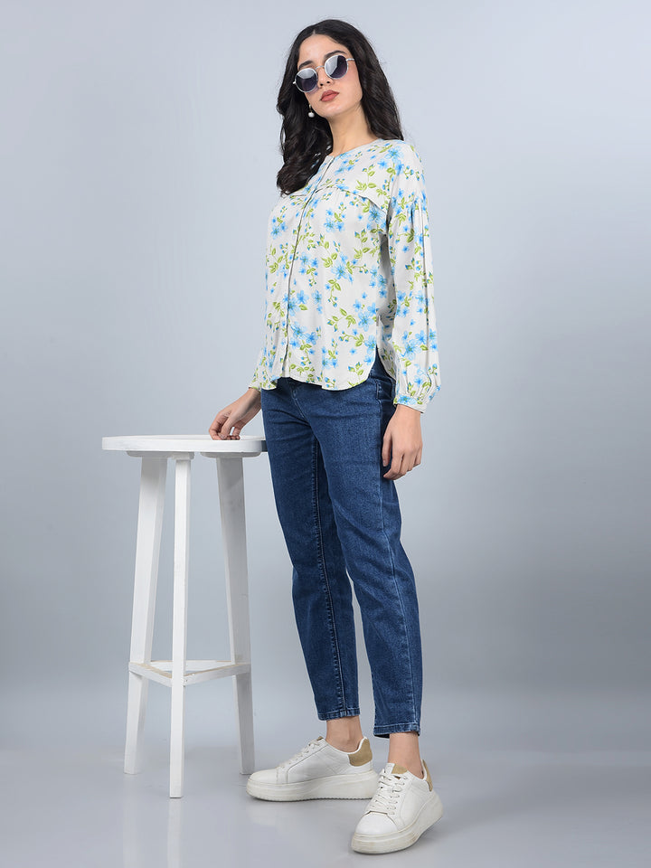 Blue Straight Jeans-Women Jeans-Crimsoune Club