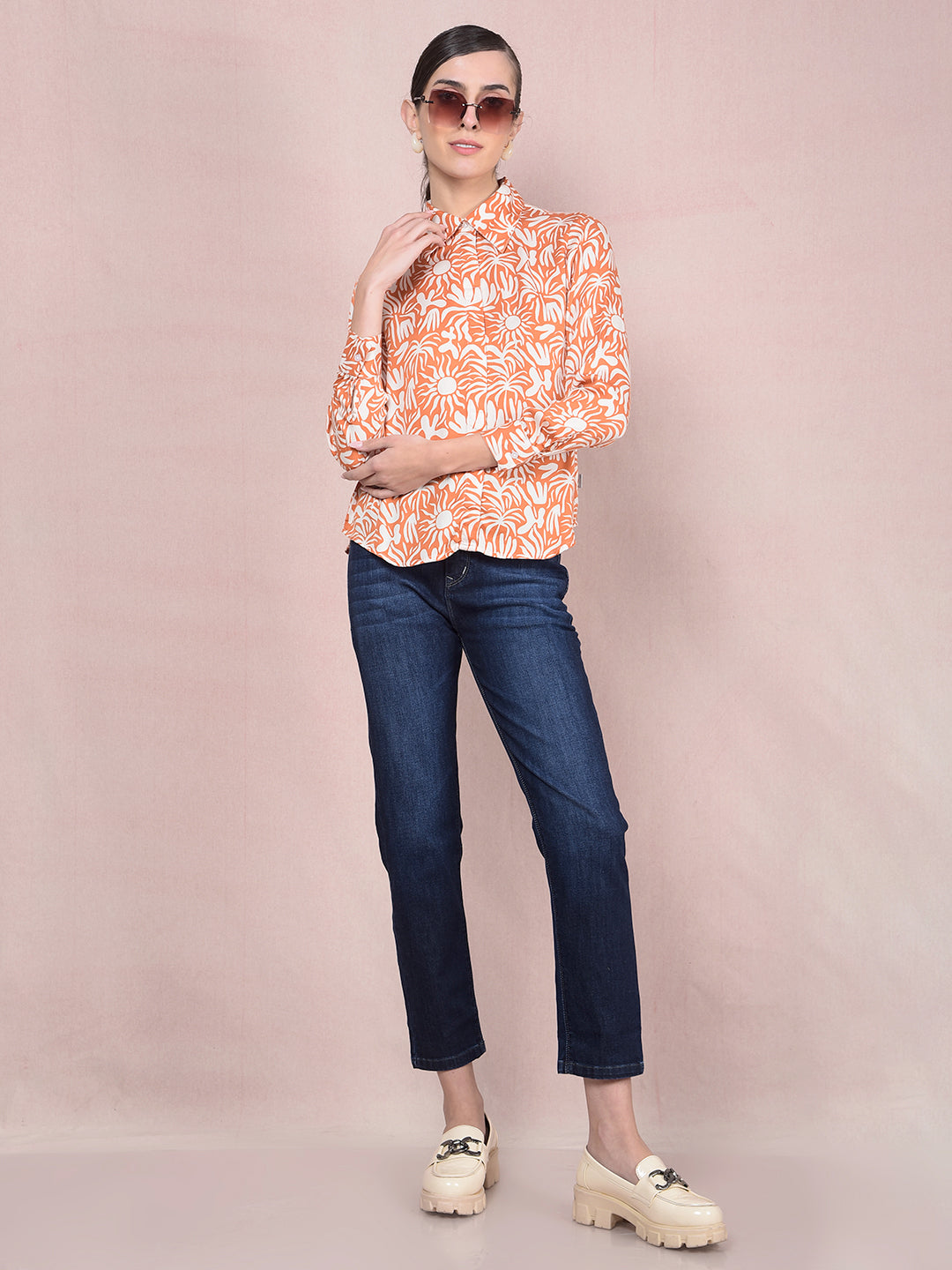 Navy Blue Jeans-Women Jeans-Crimsoune Club