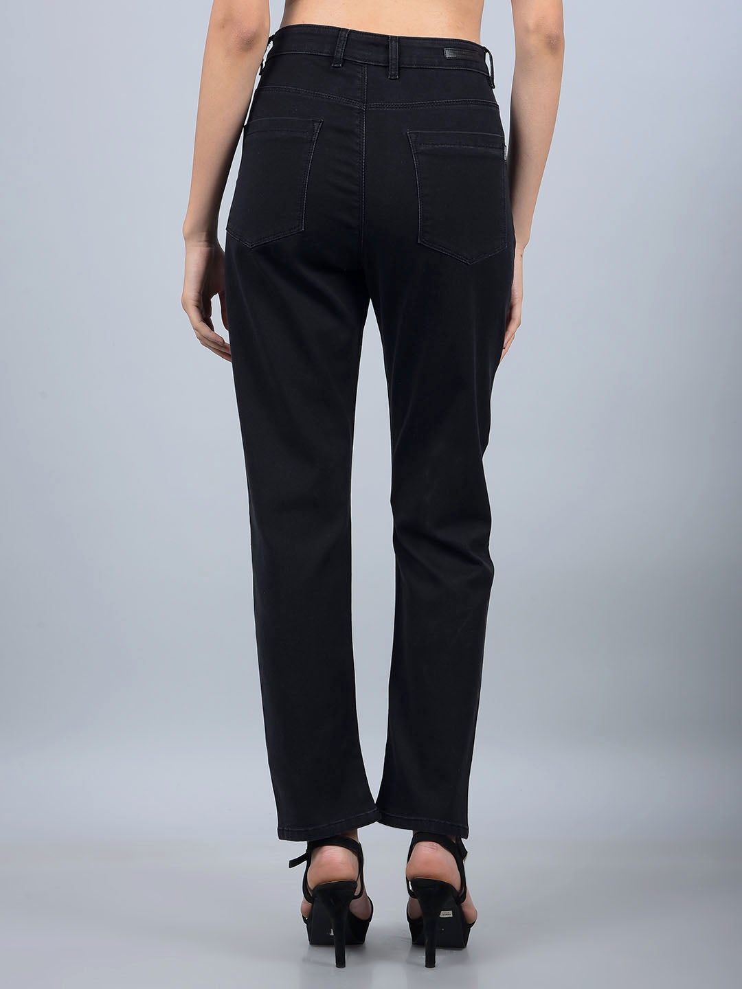 Grey Straight Jeans-Women Jeans-Crimsoune Club