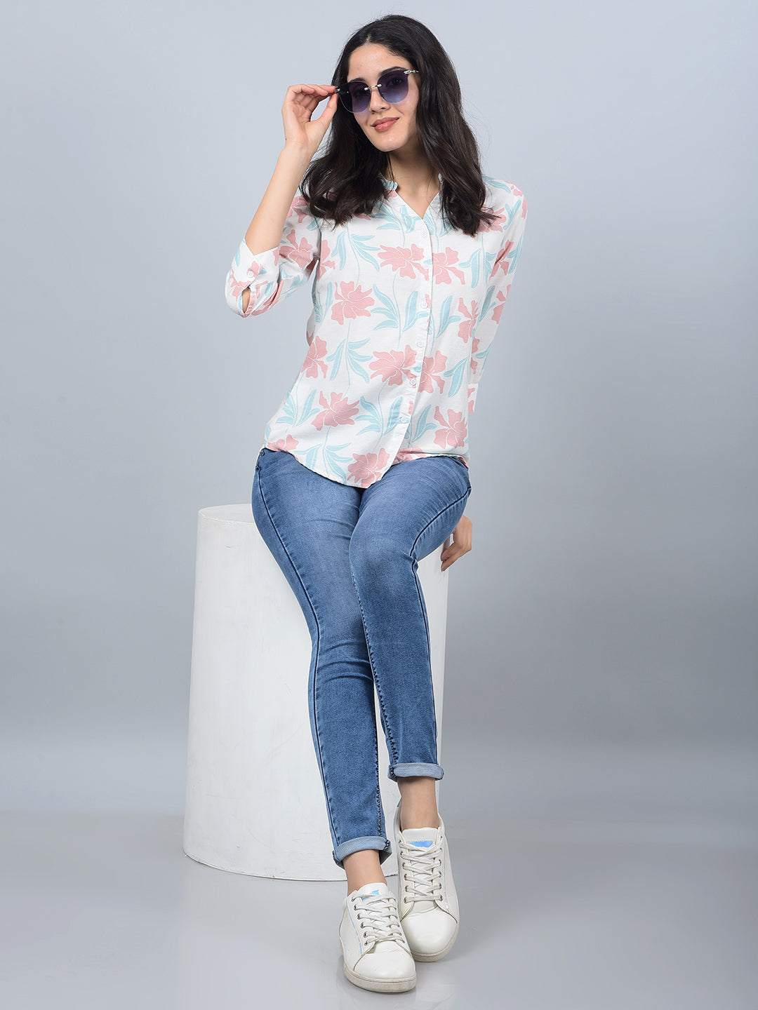 Blue Skinny High-Waist Jeans-Women Jeans-Crimsoune Club