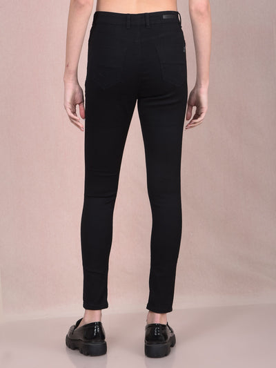 Black Skinny High-Waist Jeans-Women Jeans-Crimsoune Club