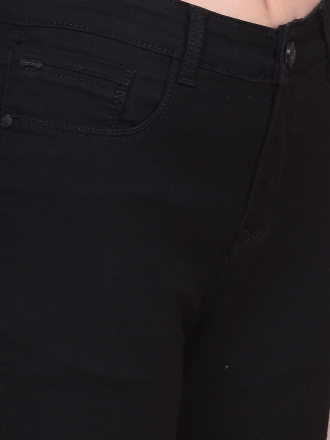 Black Skinny High-Waist Jeans-Women Jeans-Crimsoune Club