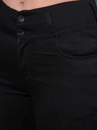 Black Skinny High-Waist Jeans-Women Jeans-Crimsoune Club