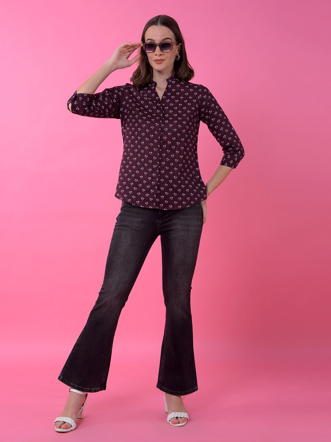 Effortless Black Flared Bootcut Denim Jeans-Women Jeans-Crimsoune Club