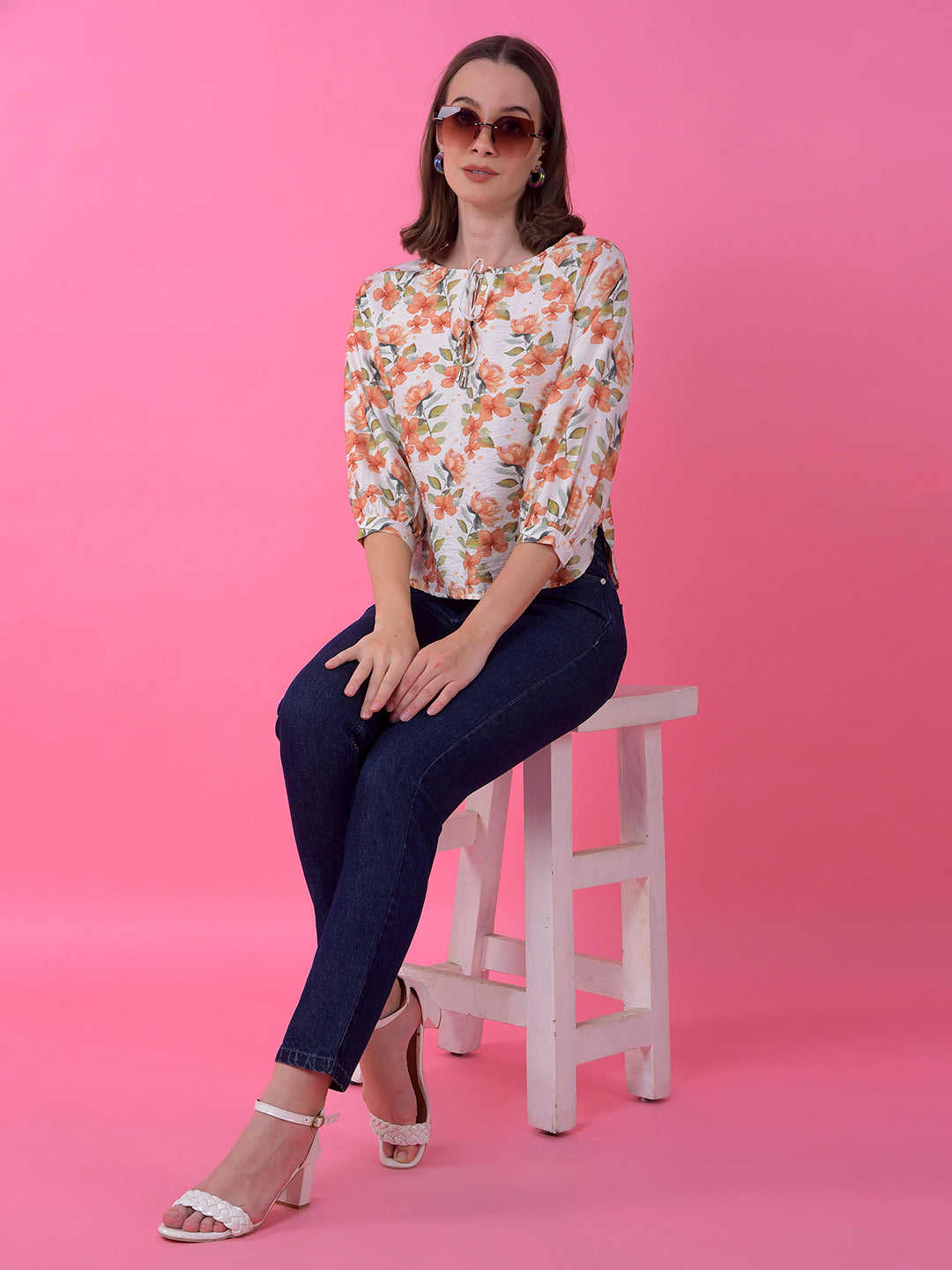 Navy Blue Premium Straight Leg Cotton Jeans-Women Jeans-Crimsoune Club