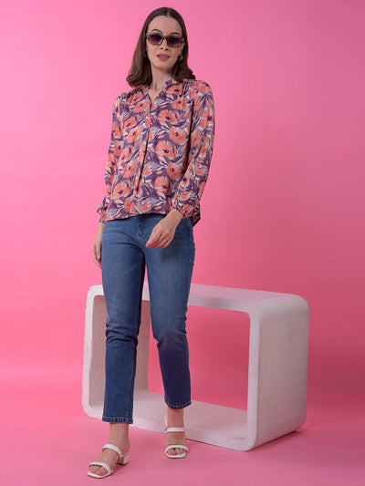 Blue Straight Leg Denim Jeans-Women Jeans-Crimsoune Club
