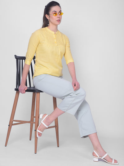 Yellow Shirt-Women Shirts-Crimsoune Club