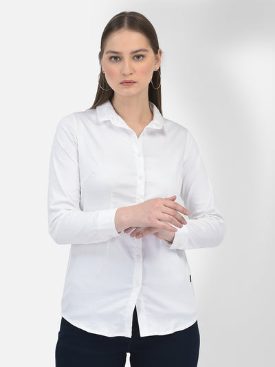 White Shirt-Women Shirts-Crimsoune Club