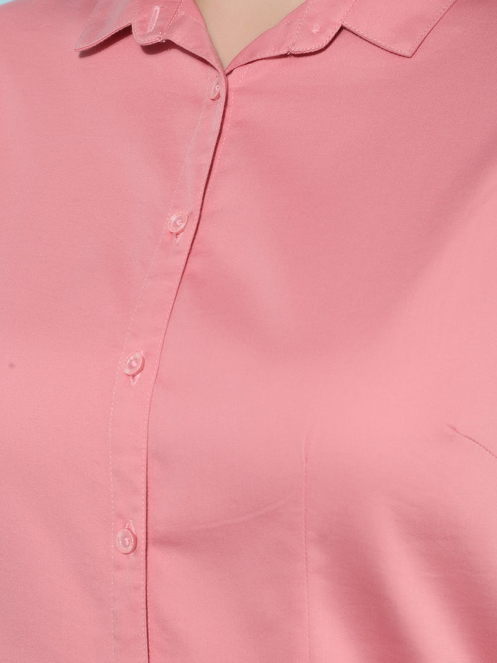 Red Shirt-Women Shirts-Crimsoune Club