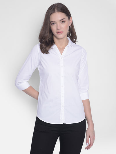 White Shirt-Women Shirts-Crimsoune Club