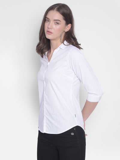 White Shirt-Women Shirts-Crimsoune Club