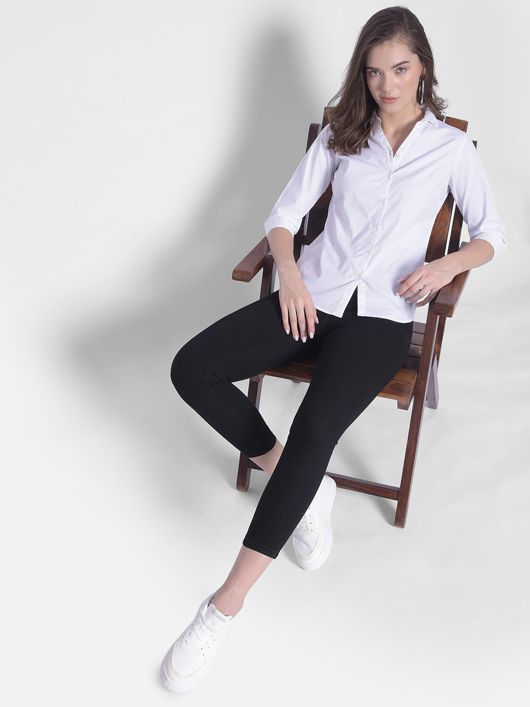 White Shirt-Women Shirts-Crimsoune Club