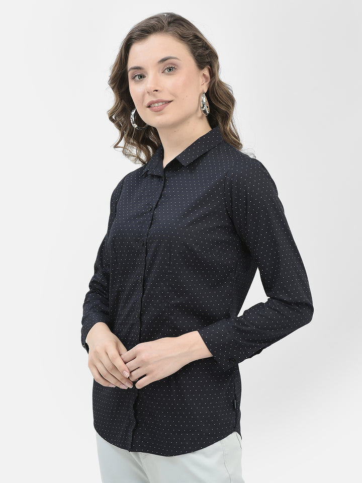 Black Polka Dots Shirt