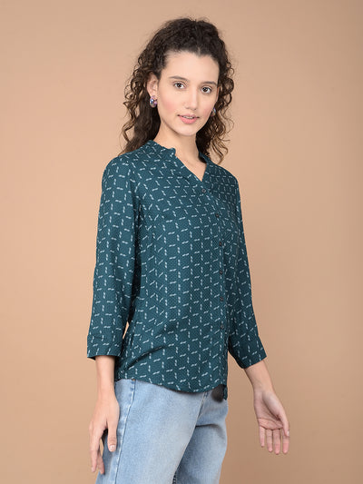 Dark Blue Checked Shirt-Women Shirts-Crimsoune Club
