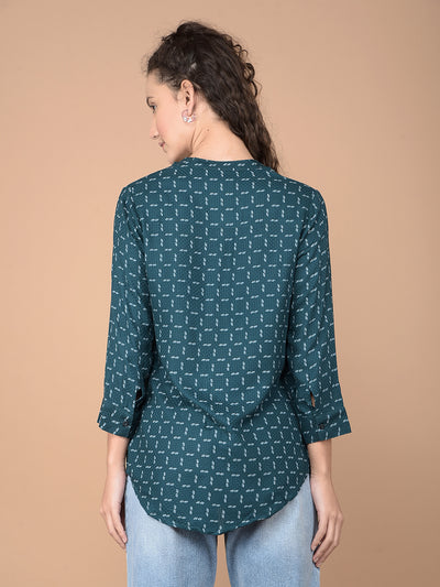 Dark Blue Checked Shirt-Women Shirts-Crimsoune Club