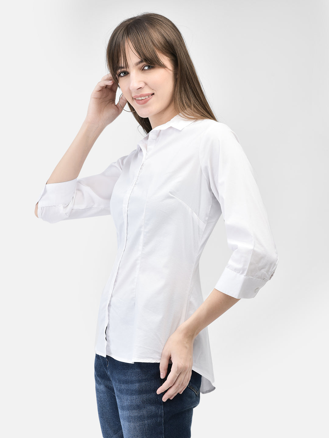 White Shirt-Women Shirts-Crimsoune Club