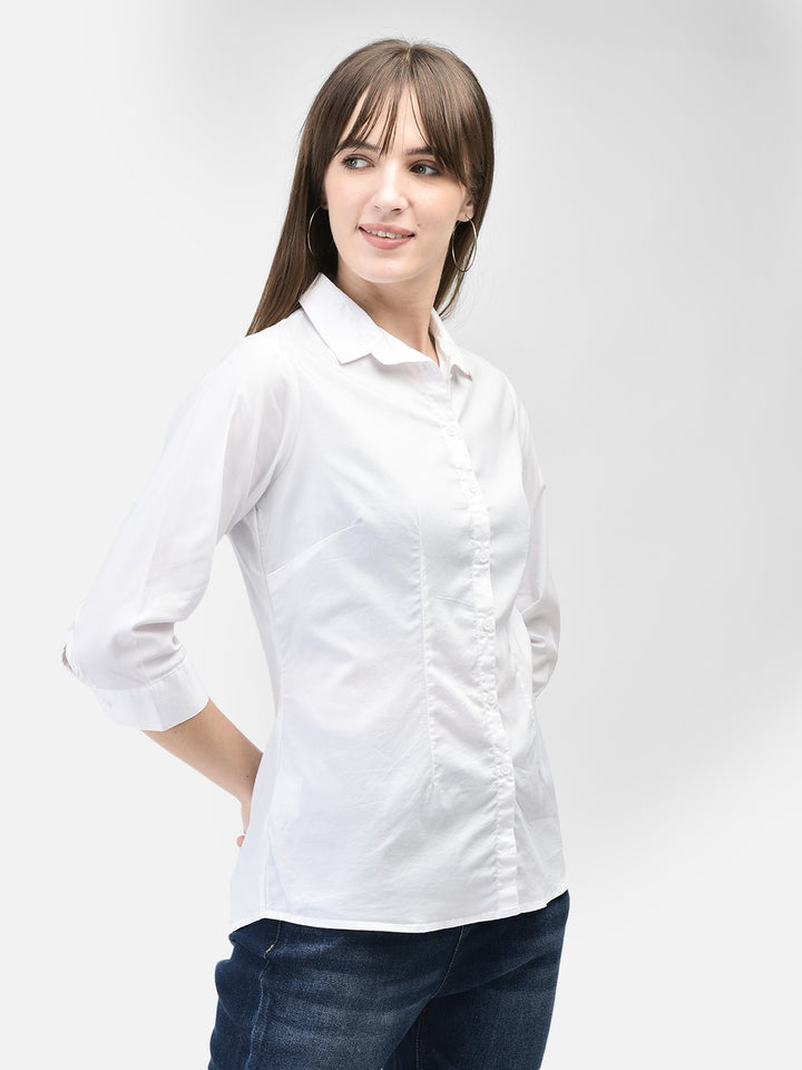 White Shirt-Women Shirts-Crimsoune Club