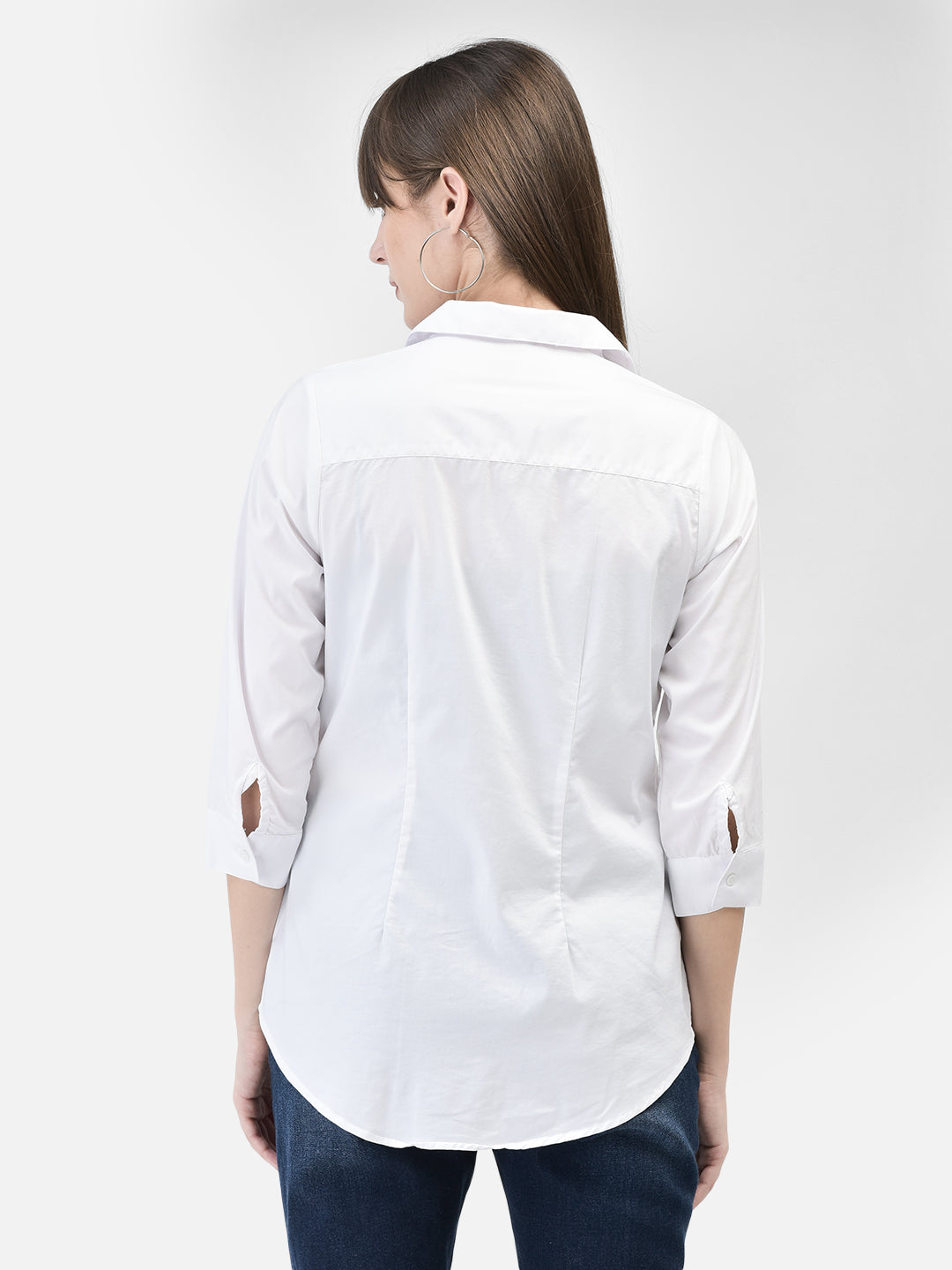 White Shirt-Women Shirts-Crimsoune Club