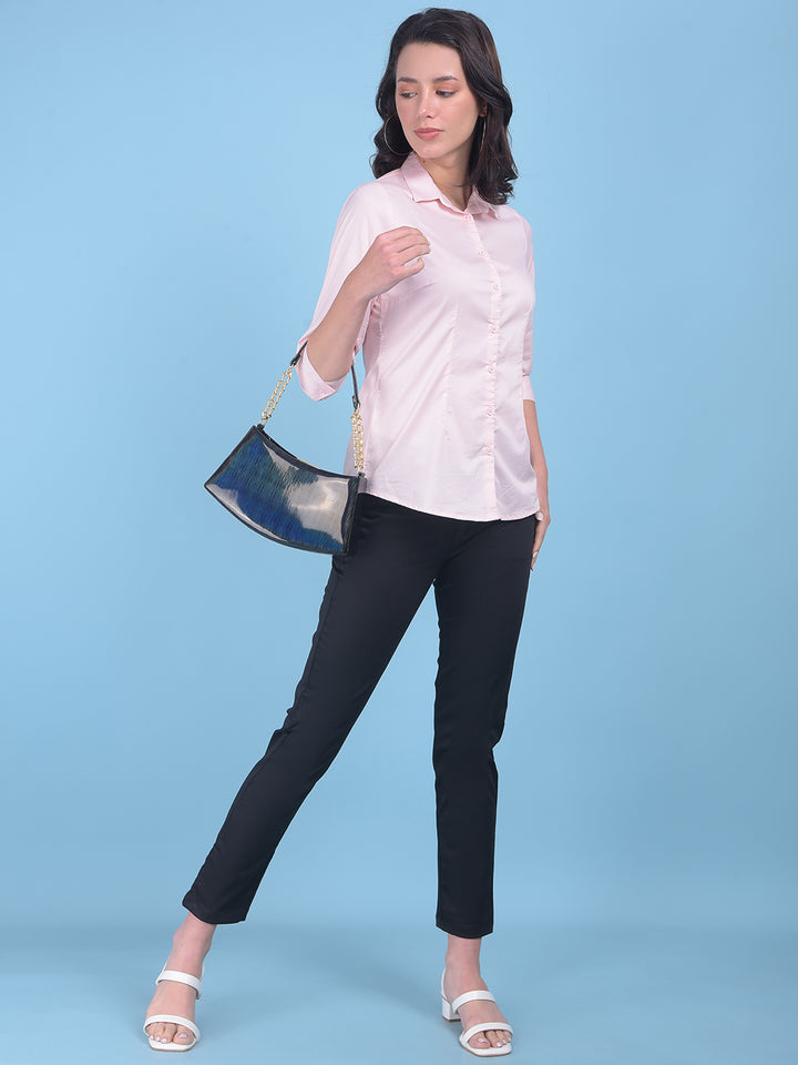 Pink Shirt-Women Shirts-Crimsoune Club