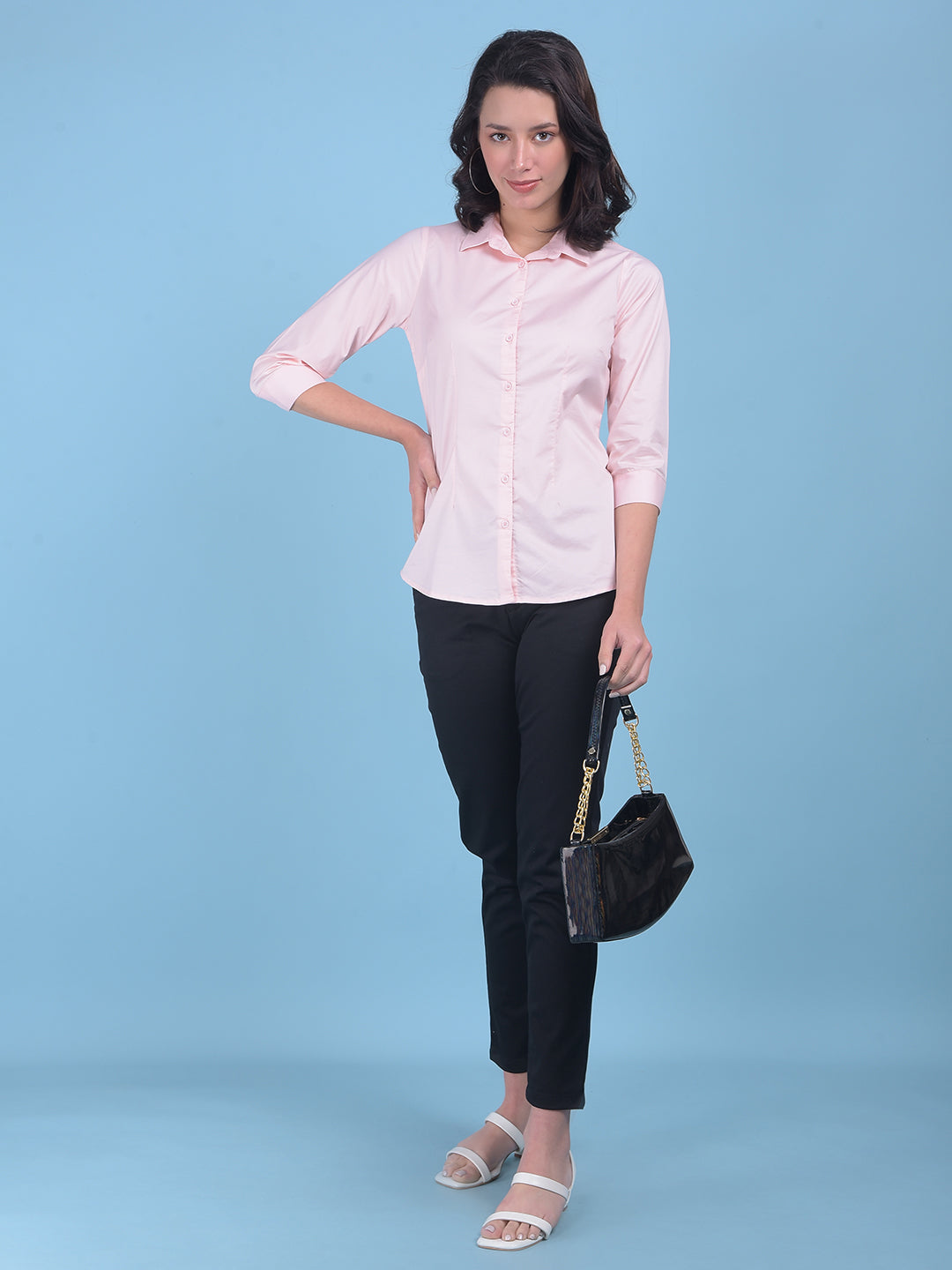 Pink Shirt-Women Shirts-Crimsoune Club