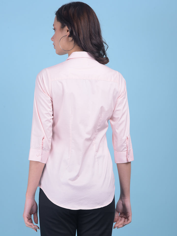 Pink Shirt-Women Shirts-Crimsoune Club