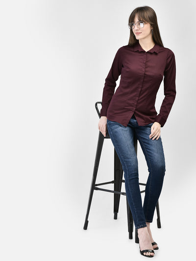 Wine Shirt-Women Shirts-Crimsoune Club