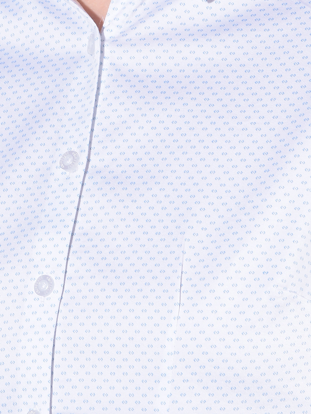 White Printed Shirt-Women Shirts-Crimsoune Club