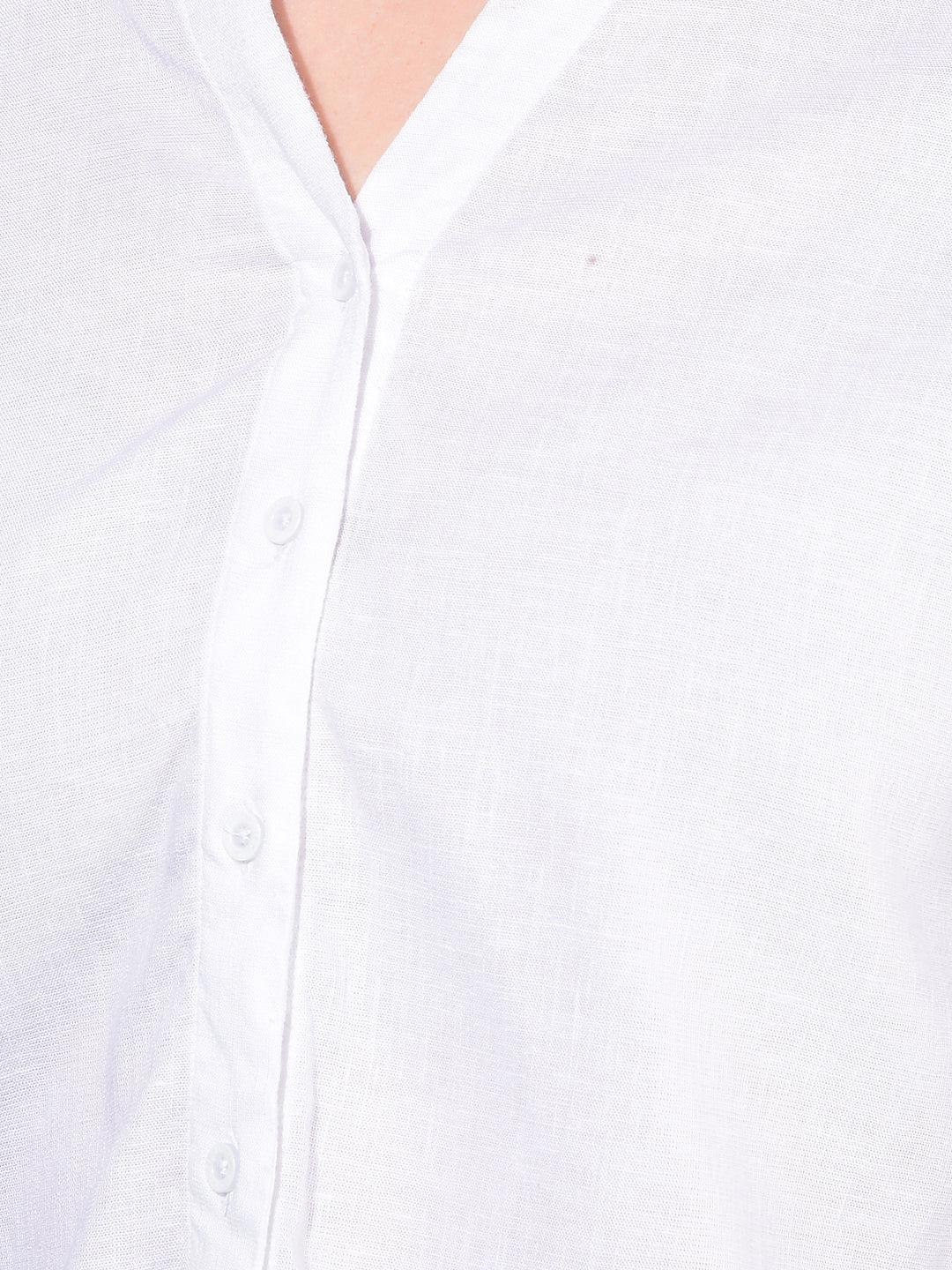 White Linen Shirt-Women Shirts-Crimsoune Club